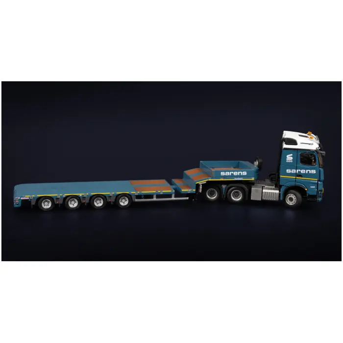 Sarens; Mercedes-Benz Arocs StreamSpace 6x4 met Nooteboom MCOS 4-assige semidieplader
