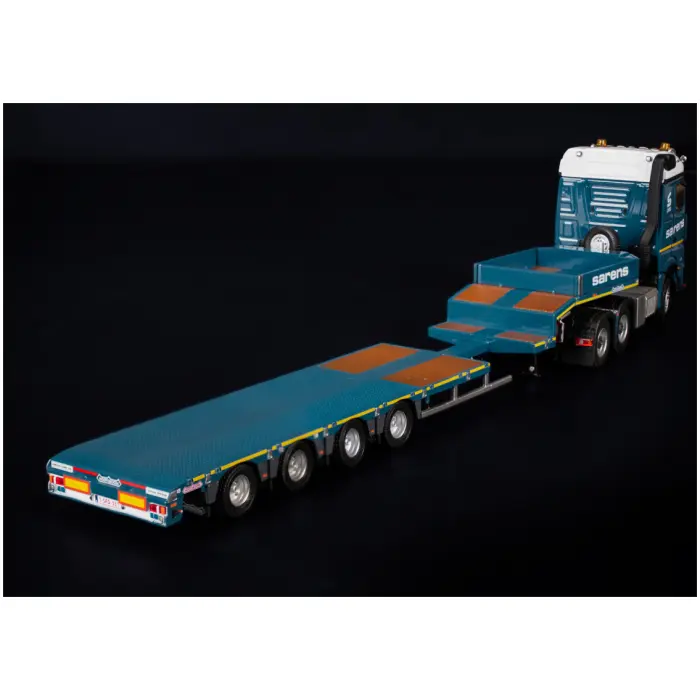 Sarens; Mercedes-Benz Arocs StreamSpace 6x4 met Nooteboom MCOS 4-assige semidieplader