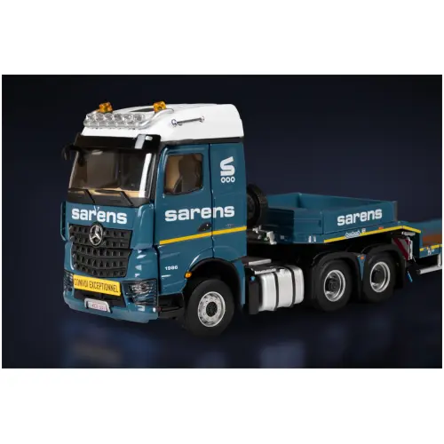 Sarens; Mercedes-Benz Arocs StreamSpace 6x4 met Nooteboom MCOS 4-assige semidieplader