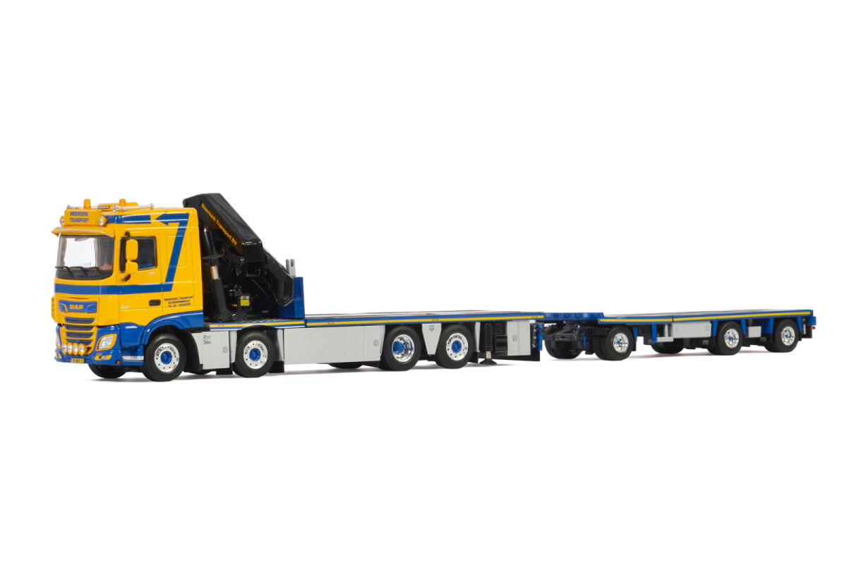 Meerkerk; DAF XF SPACE CAB MY2017 8X2 TAG AXLE RIGED | COMBI | FLAT BED - 7 AXLE PALFINGER PK 65002 SH | JIB - Afbeelding 2